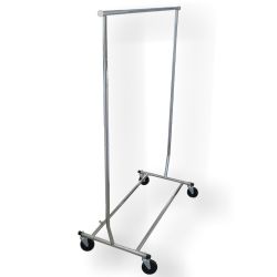 Schwerlast Metall Kleiderständer, bis 150kg belastbar, mit Rollen, 130-190 cm ausziehbar