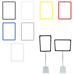 Teleskopständer ECO mit Plakatrahmen DIN A4