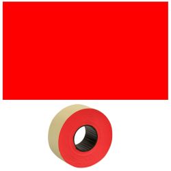 Preisetiketten rechteckig 32x19mm leuchtrot permanent