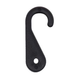 100 Ringhaken aus Kunststoff 50x11mm schwarz