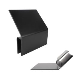 STEP-3 Preisschild zum Anstecken, 17 mm Öffnung, schwarz, 2mm Materialstärke, DIN A7 u. A6