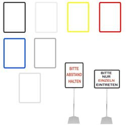 Teleskopständer SK mit Plakatrahmen DIN A4