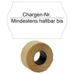 Etiketten 26x16mm weiß "Chargen-Nr. / Mindestens haltbar bis" permanent