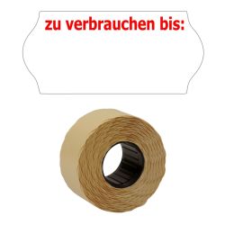 Etiketten 26x12mm weiss "zu verbrauchen bis" permanent