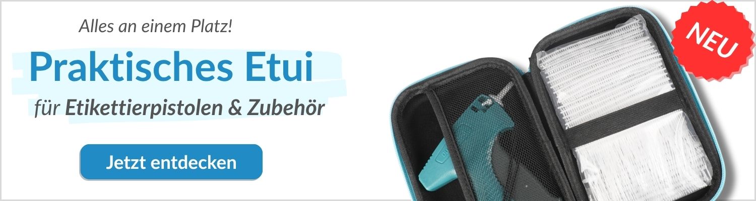 Etui für Etikettierpistolen und Zubehör