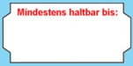 Preisetiketten 26x12mm Mindestens haltbar bis