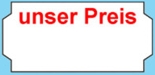 Preisetiketten 26x12mm unser Preis