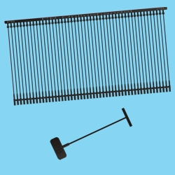 Heftfäden Standard 40mm schwarz